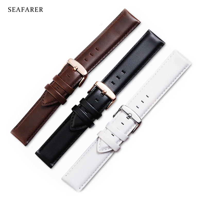 Daniel Wellington Watches & Jewelry Online Store - عالية الجودة جلد طبيعي حزام ساعة