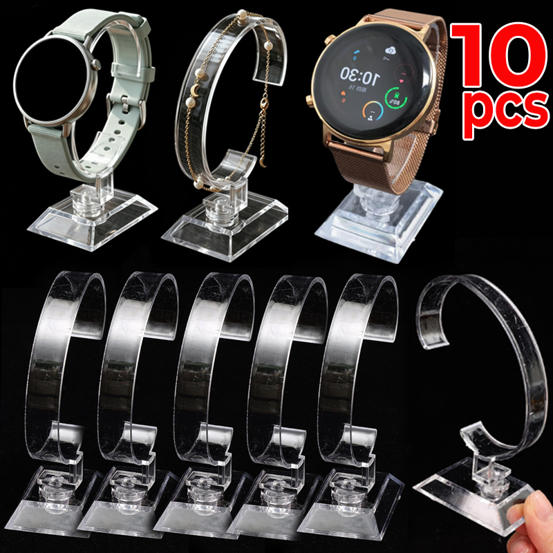 Jewels On Watches - حامل عرض ساعات شفاف على شكل