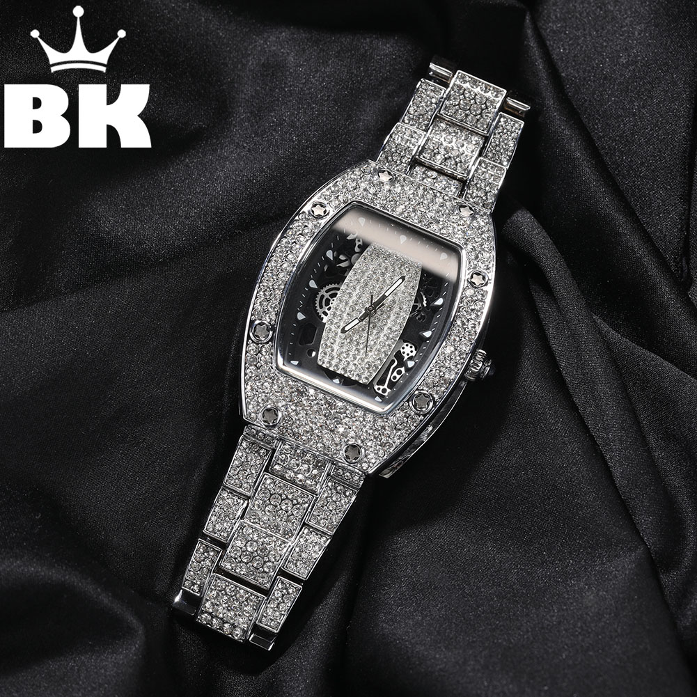 King'S Jewelry Watches - ساعة بلينغ الملك الفاخرة مع قرص