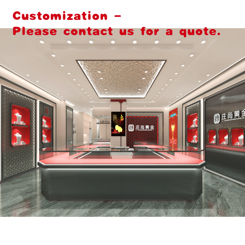 Jewelry And Watches Store - Custom.Shopping Mall كشك مجوهرات زجاجي فاخر