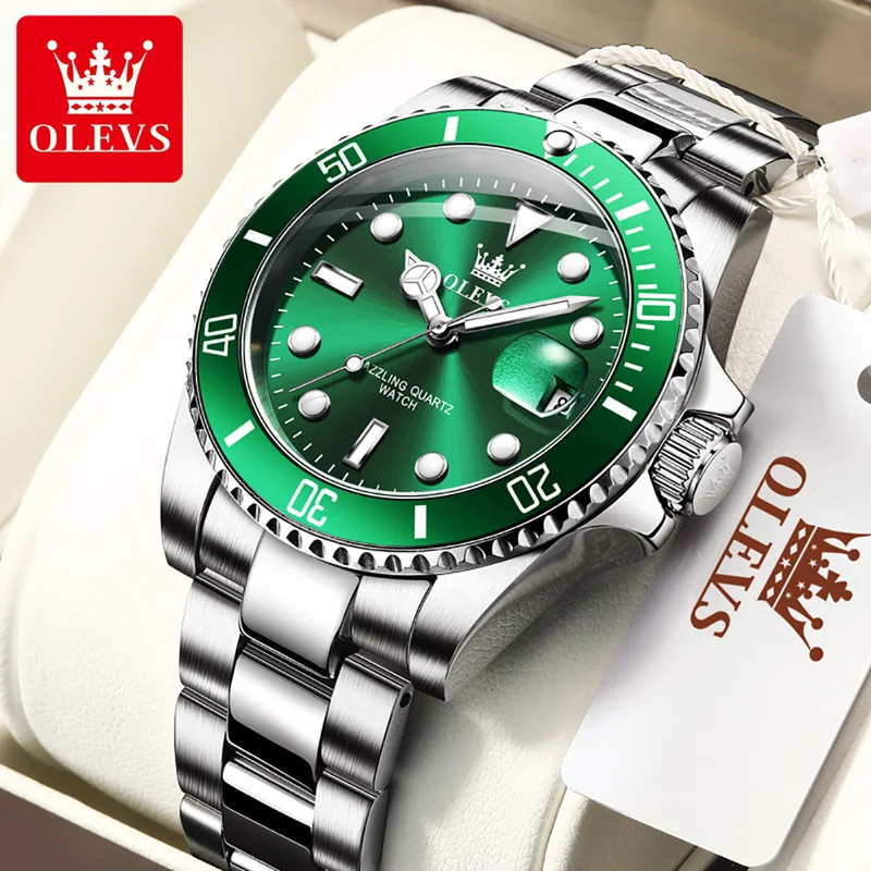 Jewelry Inspired Watches - OLEVS ساعة كوارتز أصلية للرجال الفولاذ