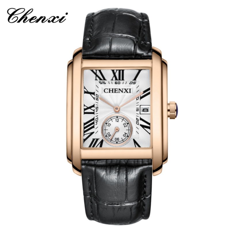 Jewelry Inspired Watches - CHENXI 8216 موضة كلاسيكية مربعة بنية