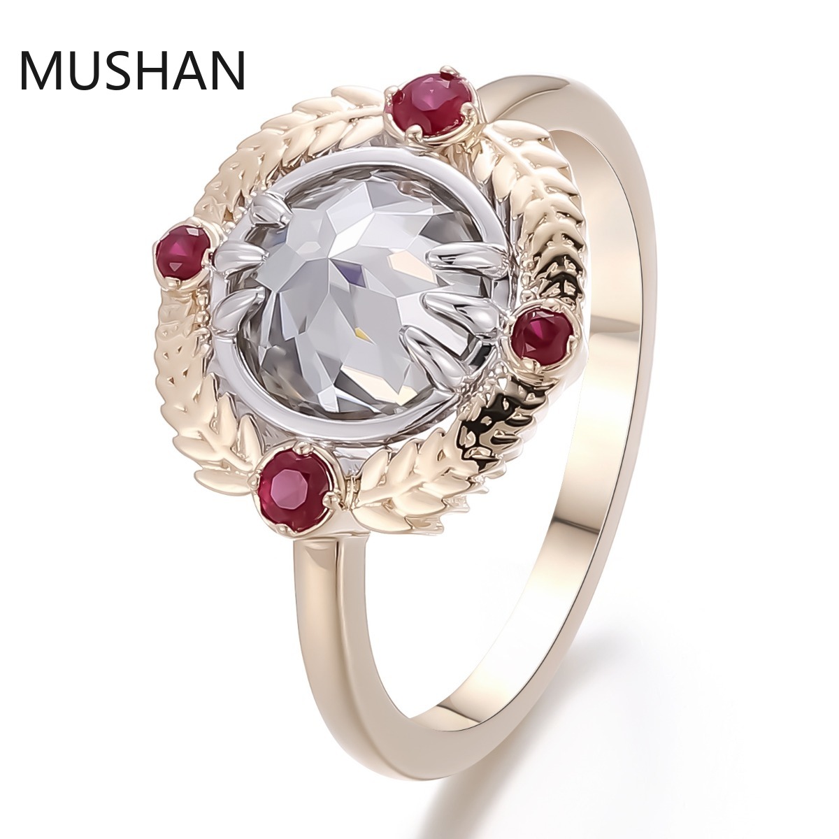 Moissanite Ring - خاتم زفاف فاخر مخصص من MUSHAN