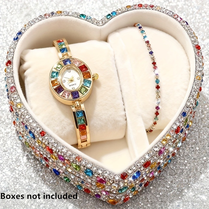 Jewelry Box Watches Bracelets - قطعتان من ساعات اليد النسائية الأنيقة
