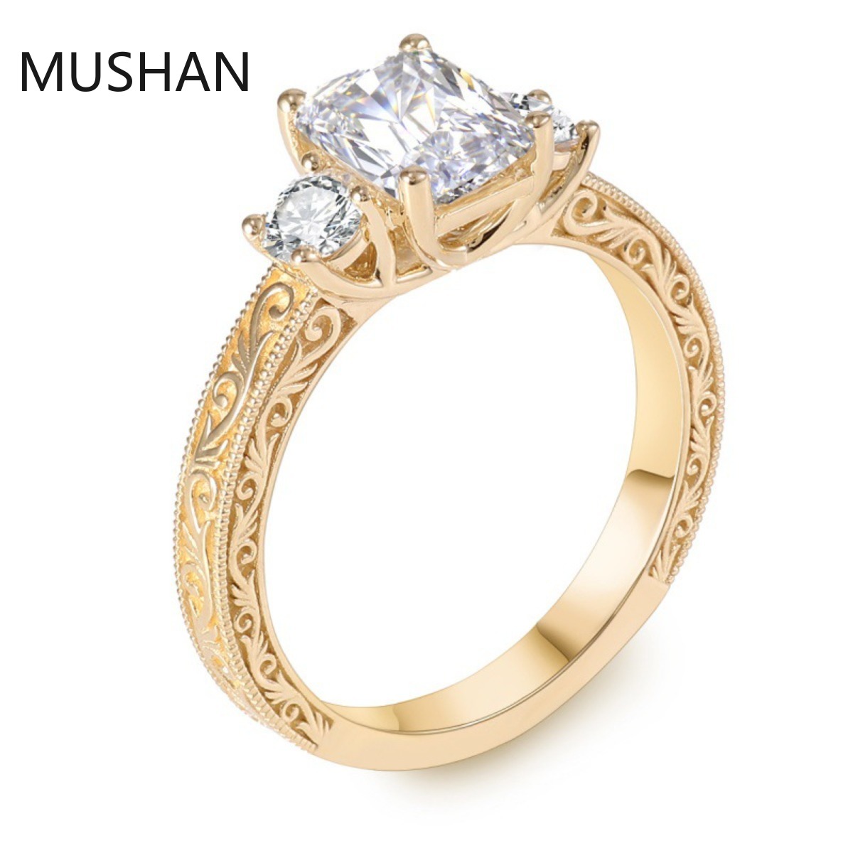 Moissanite Ring - خواتم ميشان الفاخرة المخصصة من الذهب