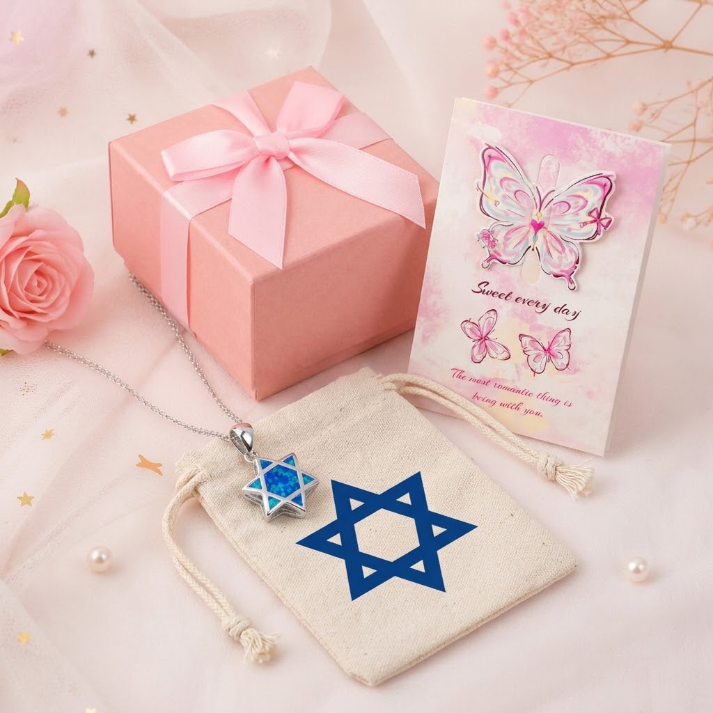 Jewelry & Watches Sp Z Oo Ul Frezerów 3 - قلادة نجمة داود من حجر الأوبال