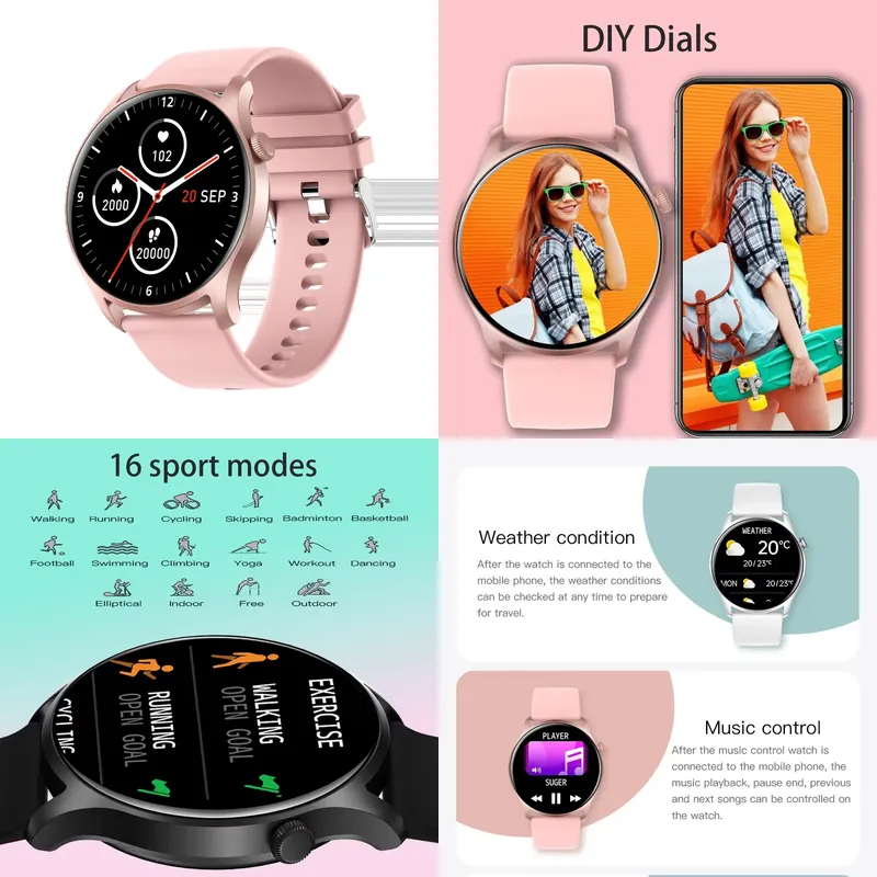 Smartwatch - ساعة ذكية SENBONO MAX8 للرجال والنساء