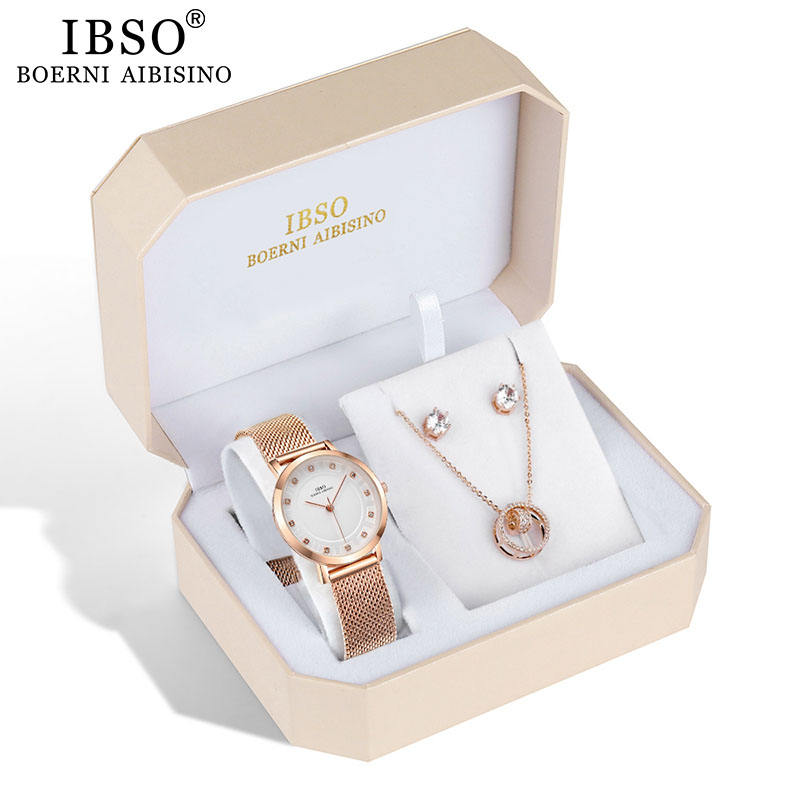 Jewelry Watches Brands - IBSO ماركة النساء ارتفع الذهب ساعة