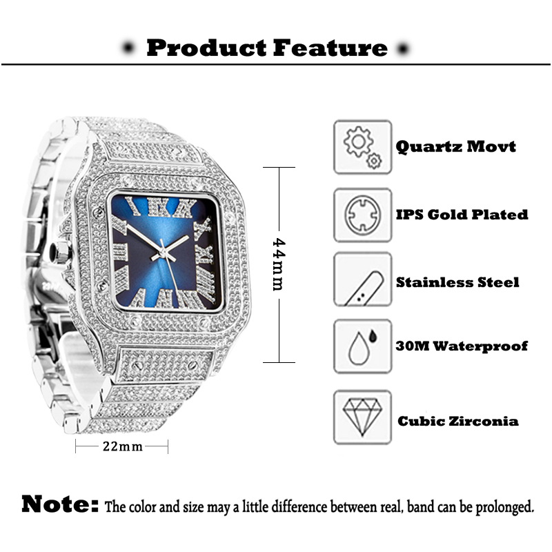 MISSFOX رجالي ساعات الهيب هوب  - مراجعة Jewelry Watches Brands وسعره