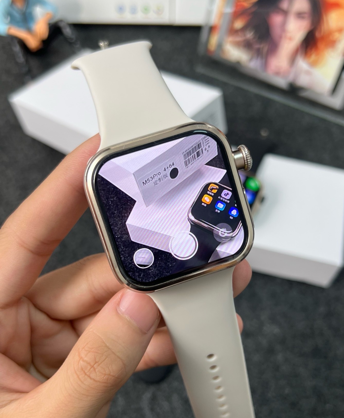 [شاشة عريضة M53Pro] ساعة ذكية  - مراجعة Smartwatch وسعره