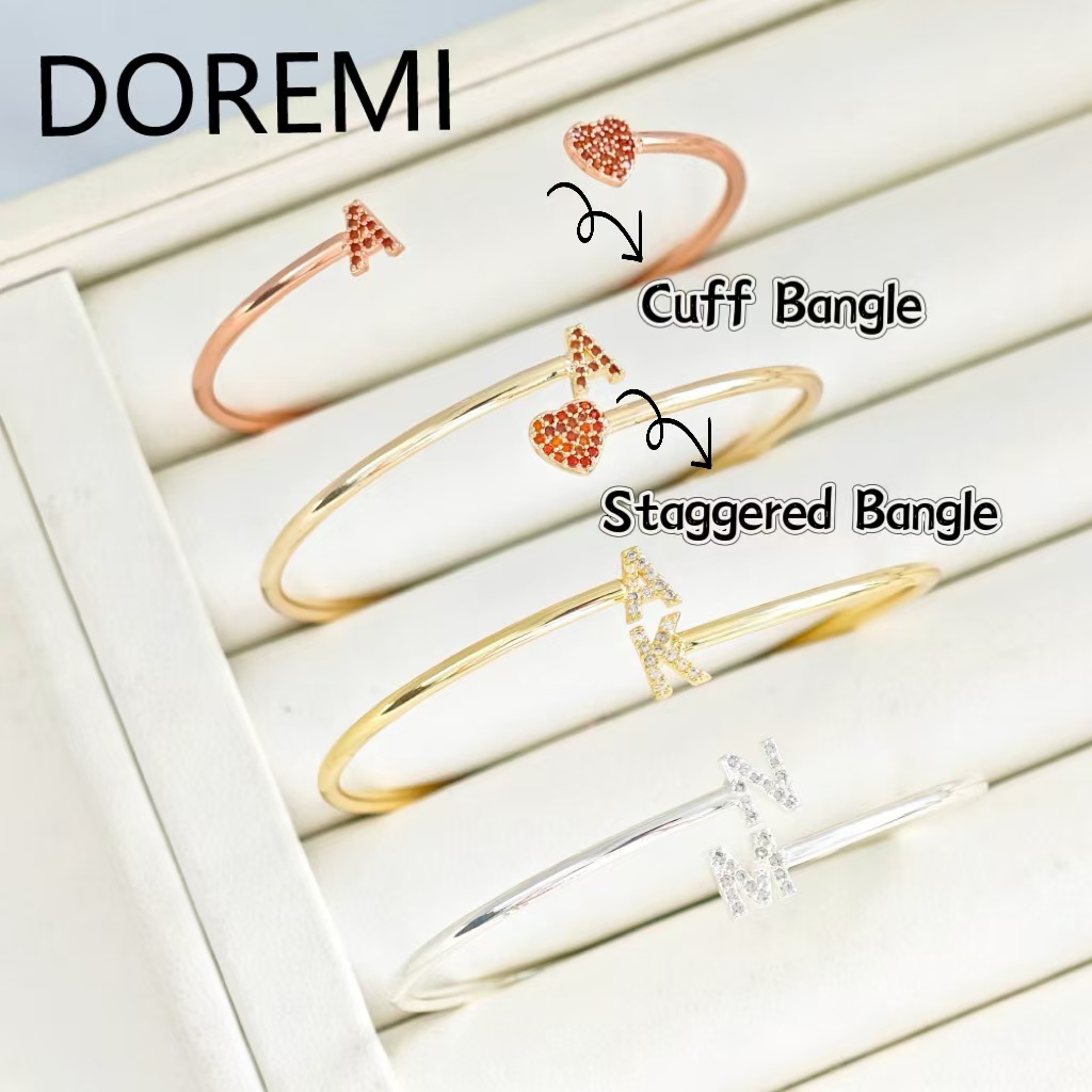 DOREMI رسائل مخصصة الأولي رسال - مراجعة Cuff Bangle Bracelet وسعره