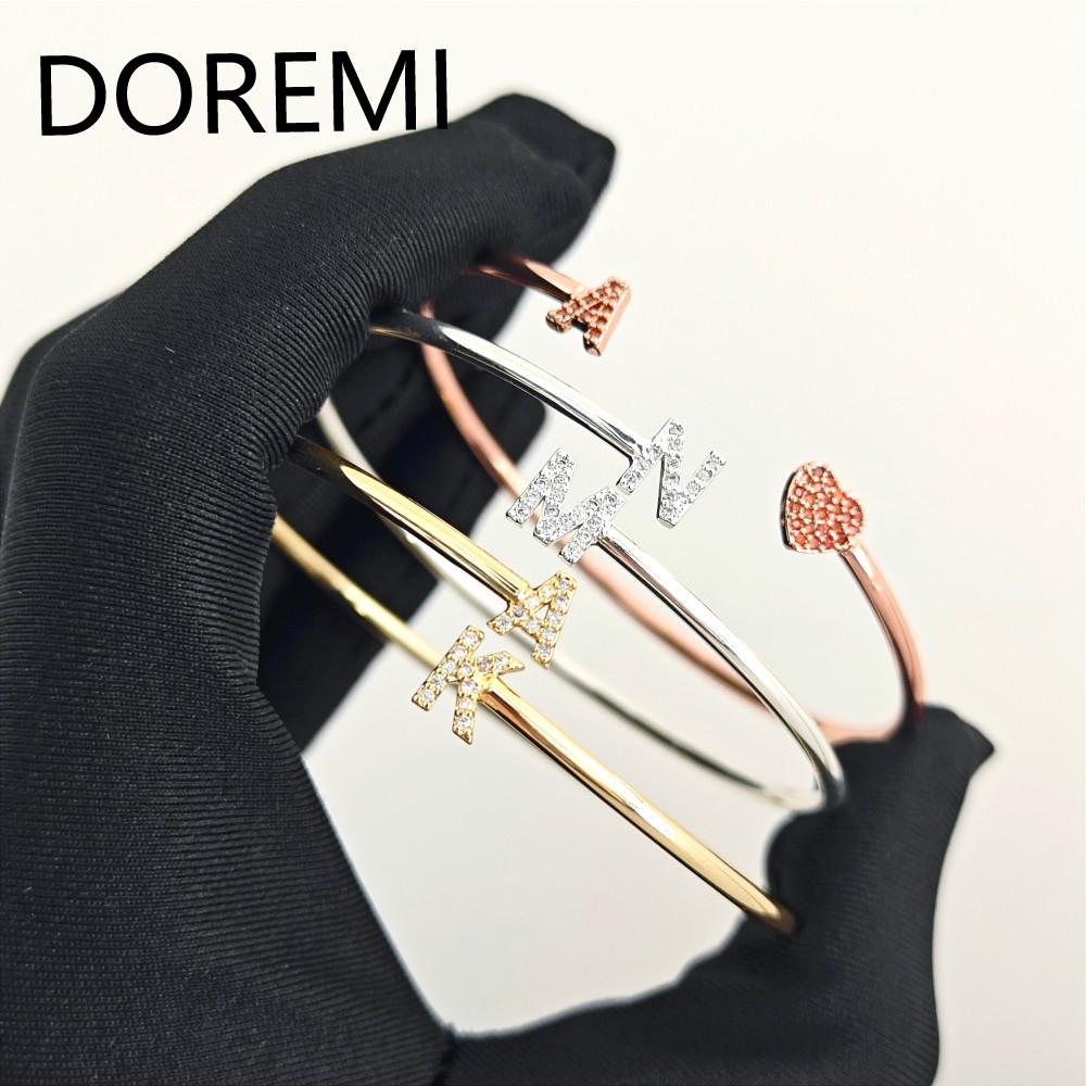 DOREMI رسائل مخصصة الأولي رسال - مراجعة Cuff Bangle Bracelet وسعره