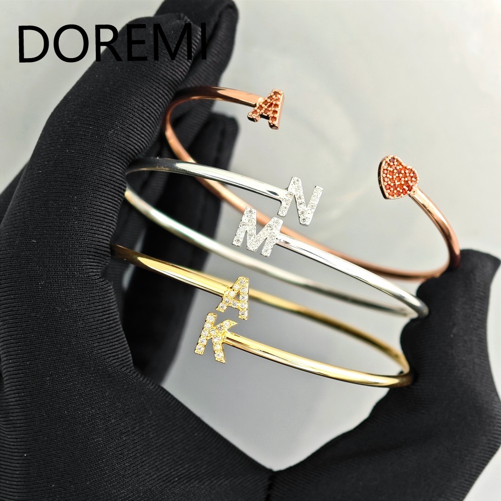 DOREMI رسائل مخصصة الأولي رسال - مراجعة Cuff Bangle Bracelet وسعره