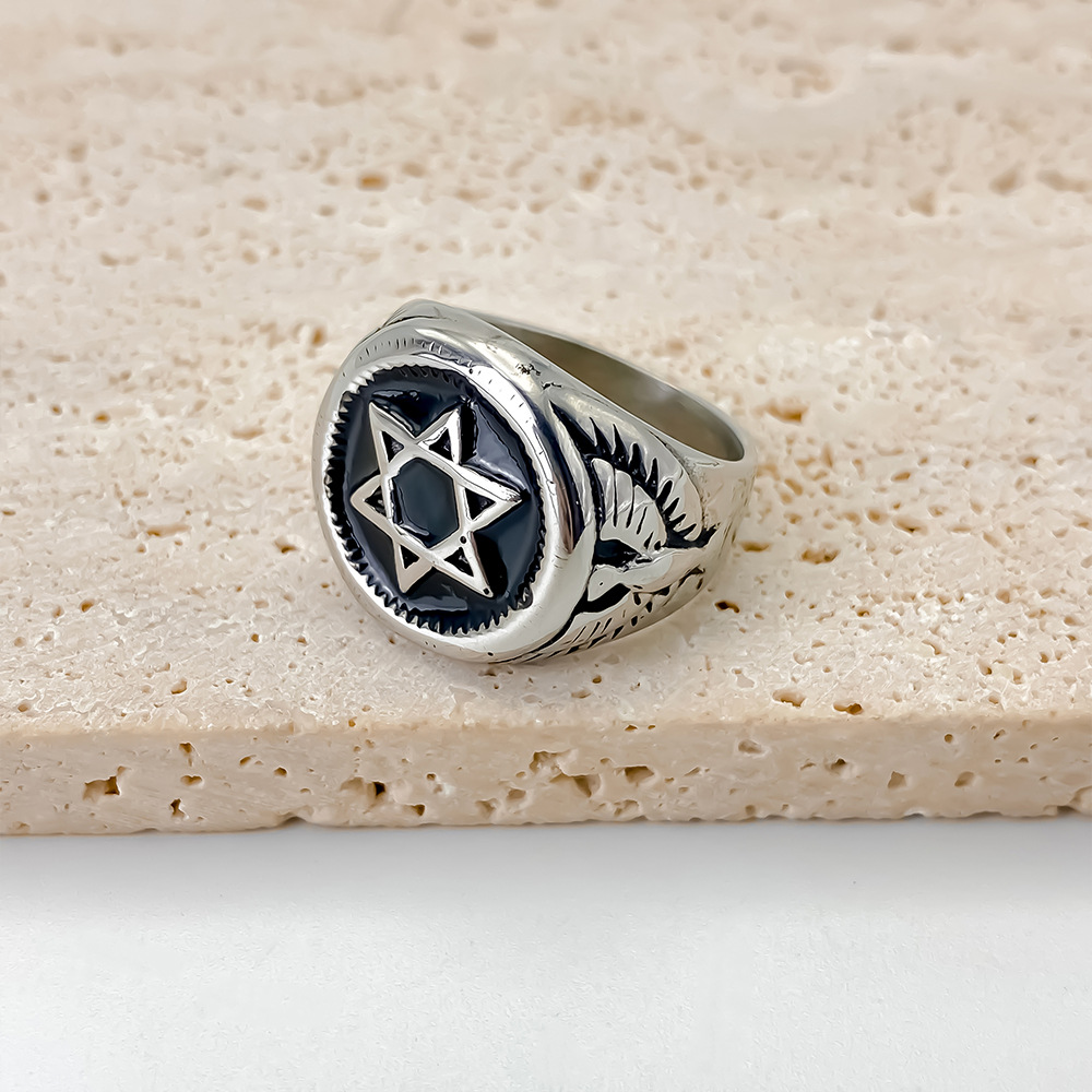 خاتم نجمة داود عتيق للرجال من  - مراجعة Mens Signet Ring وسعره