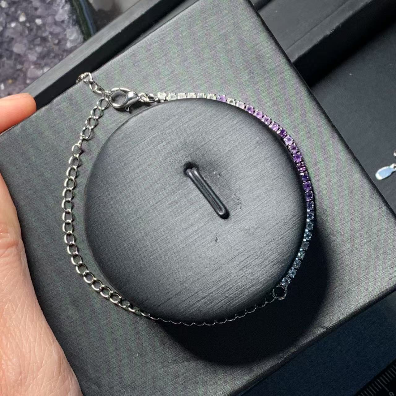 HEYYA حجر الجمشت الطبيعي سيتري - مراجعة Gemstone Bracelet Healing وسعره