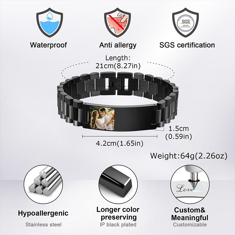 صورة مخصصة نص سوار حزام (استيك - مراجعة Jewels On Watches وسعره