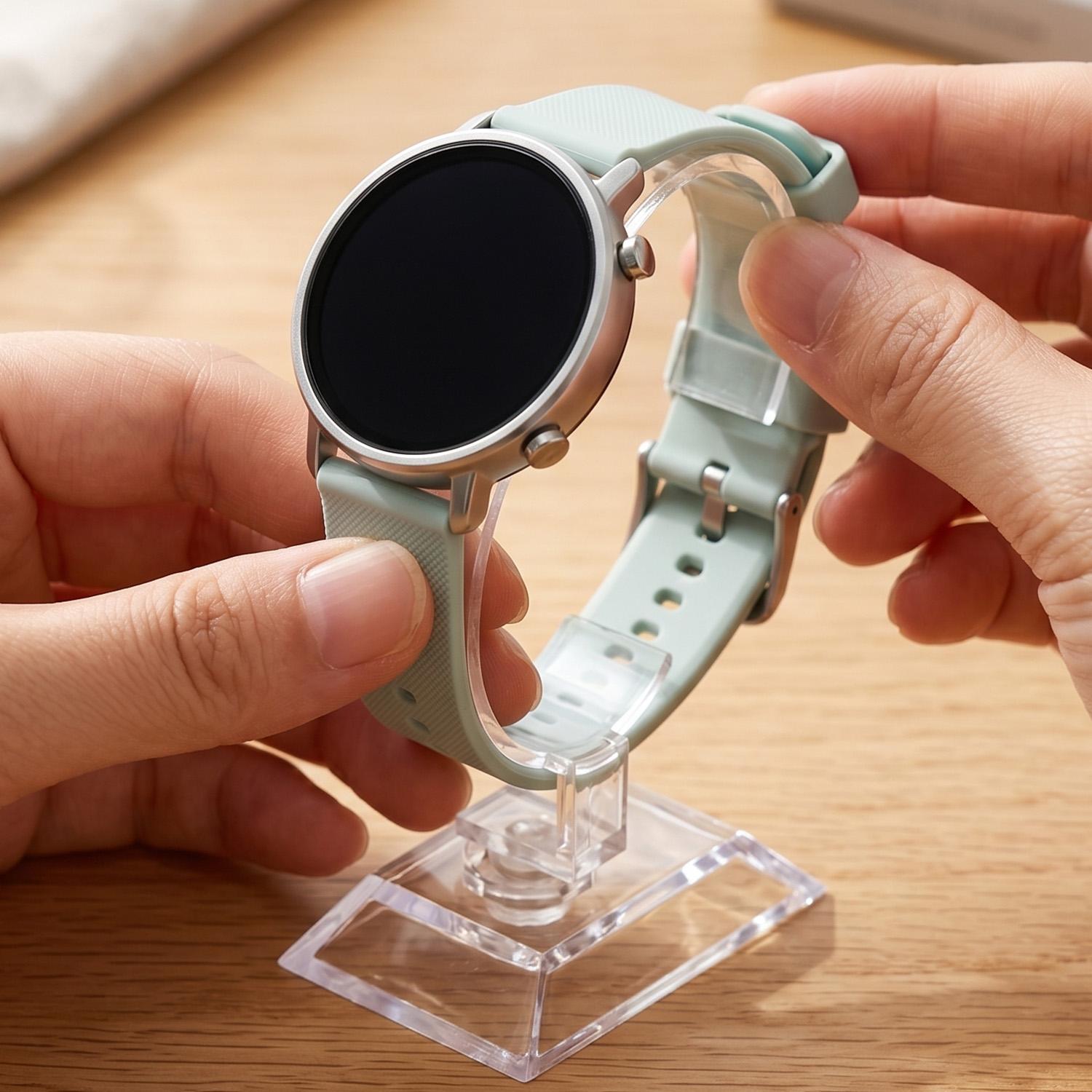 حامل عرض ساعات شفاف على شكل حر - مراجعة Jewels On Watches وسعره