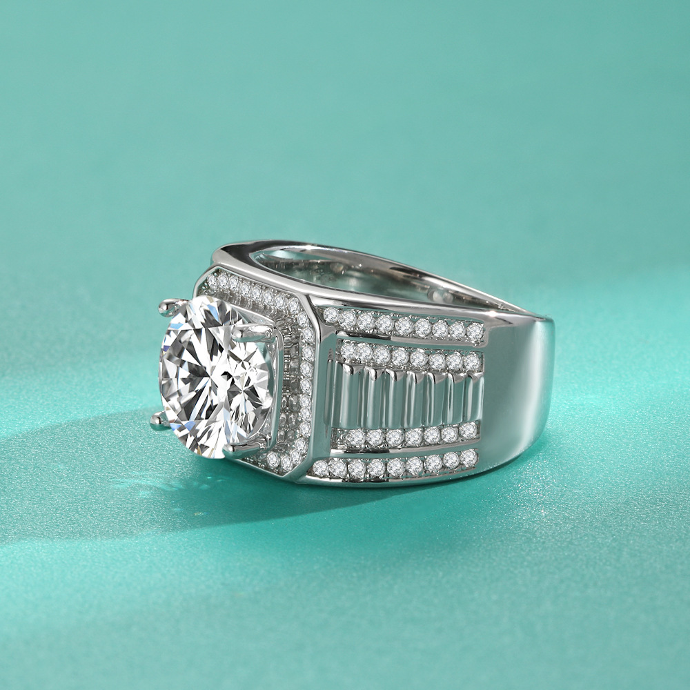 خواتم الماس الموزانيت للرجال ب - مراجعة Moissanite Ring وسعره