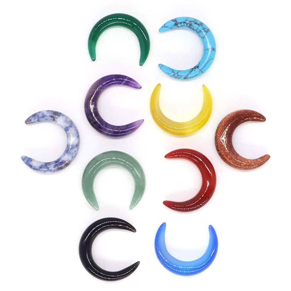 30 مللي متر الهلال القمر شكل ا - مراجعة Gemstone Bracelet Healing وسعره