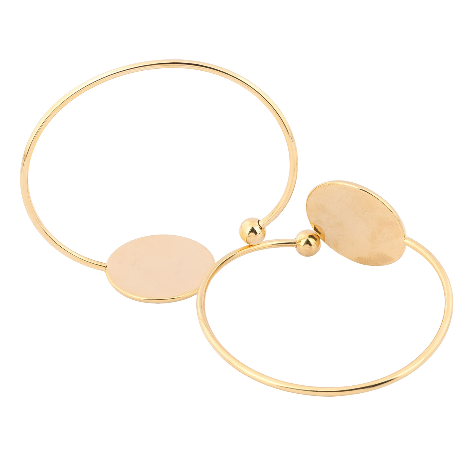 قطعتان من قواعد أساور الكابوشو - مراجعة Cuff Bangle Bracelet وسعره