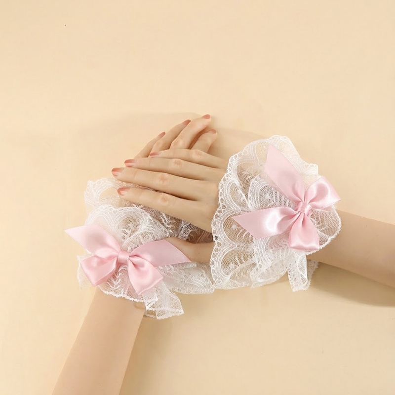 أساور معصم دانتيل بفيونكة على  - مراجعة Cuff Bangle Bracelet وسعره