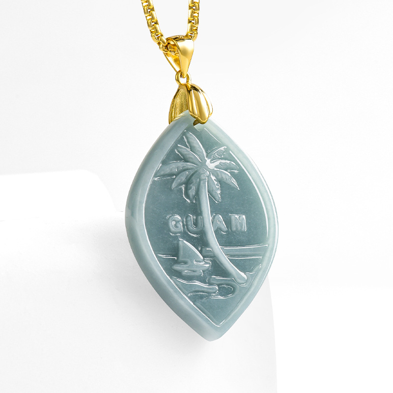 قلادة تذكارية سياحية من اليشم  - مراجعة Pacific Jewelry & Watches Los Angeles وسعره