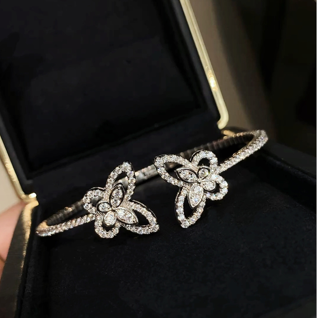 سوار فاخر جديد من الفضة الإستر - مراجعة Cuff Bangle Bracelet وسعره