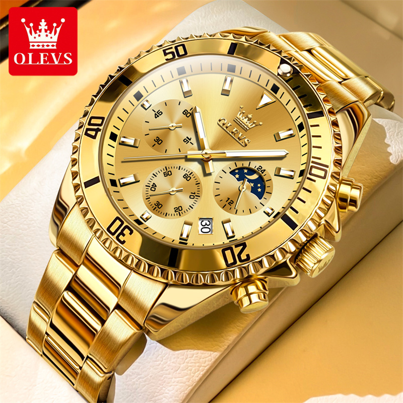 OLEVS مشاهدة الرجال العلامة ال - مراجعة Jewelry Inspired Watches وسعره