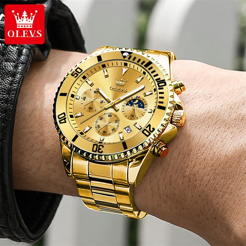 OLEVS مشاهدة الرجال العلامة ال - مراجعة Jewelry Inspired Watches وسعره