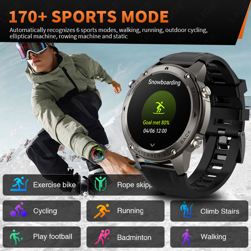 ساعة ذكية عسكرية فائقة الجودة  - مراجعة Smartwatch وسعره