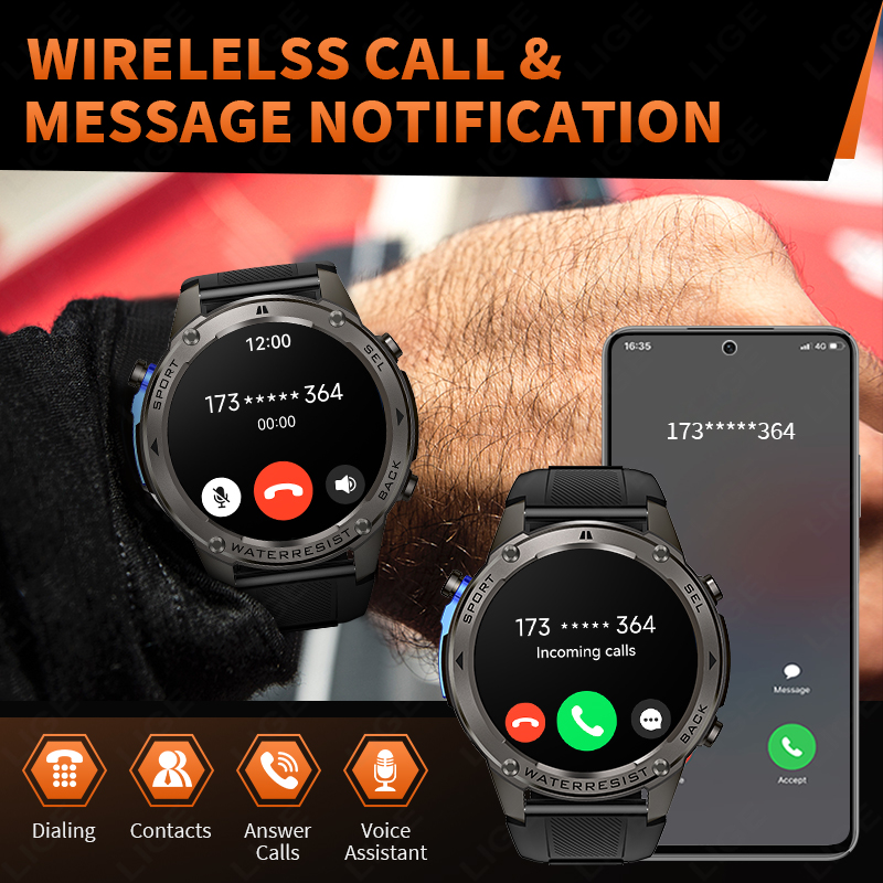 ساعة ذكية عسكرية فائقة الجودة  - مراجعة Smartwatch وسعره