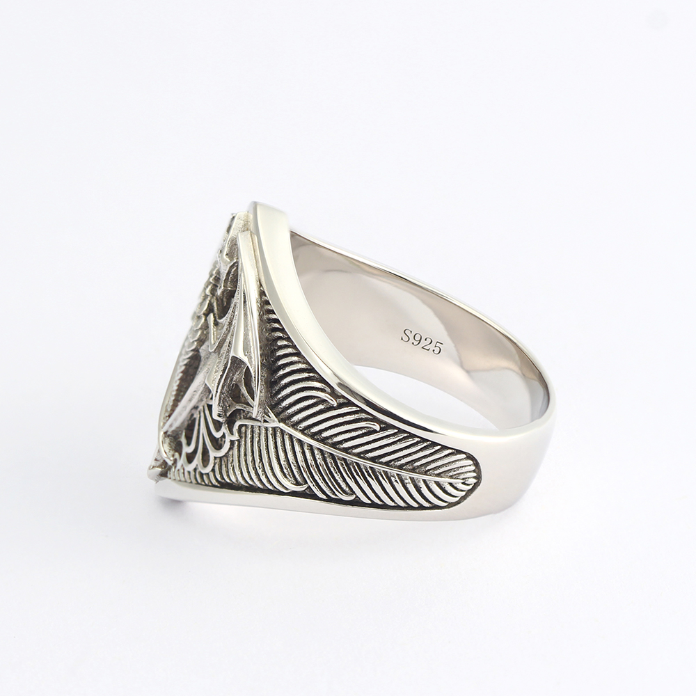 تحلق التنين الخاتم Vinking Dra - مراجعة Mens Signet Ring وسعره