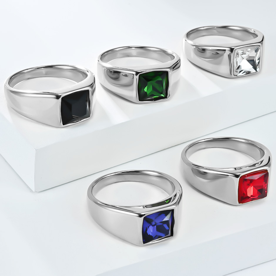 الفولاذ المقاوم للصدأ تسلق الز - مراجعة Mens Signet Ring وسعره