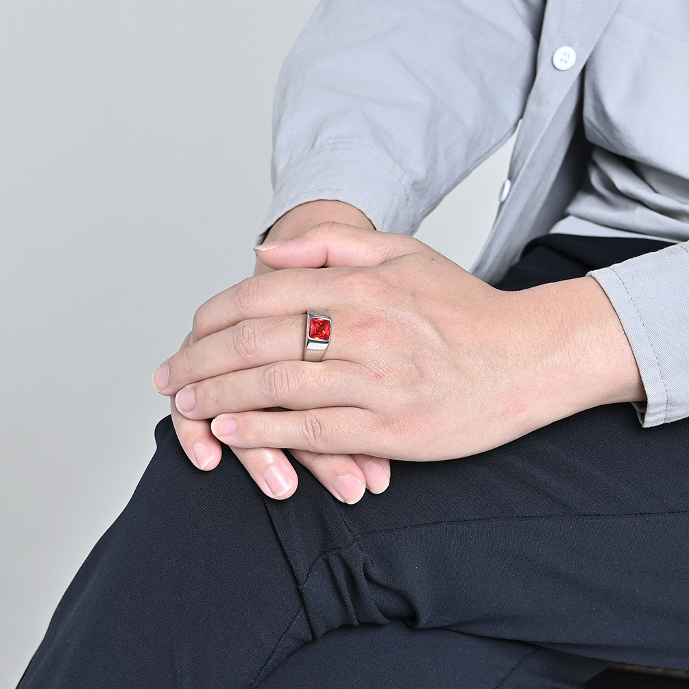 الفولاذ المقاوم للصدأ تسلق الز - مراجعة Mens Signet Ring وسعره
