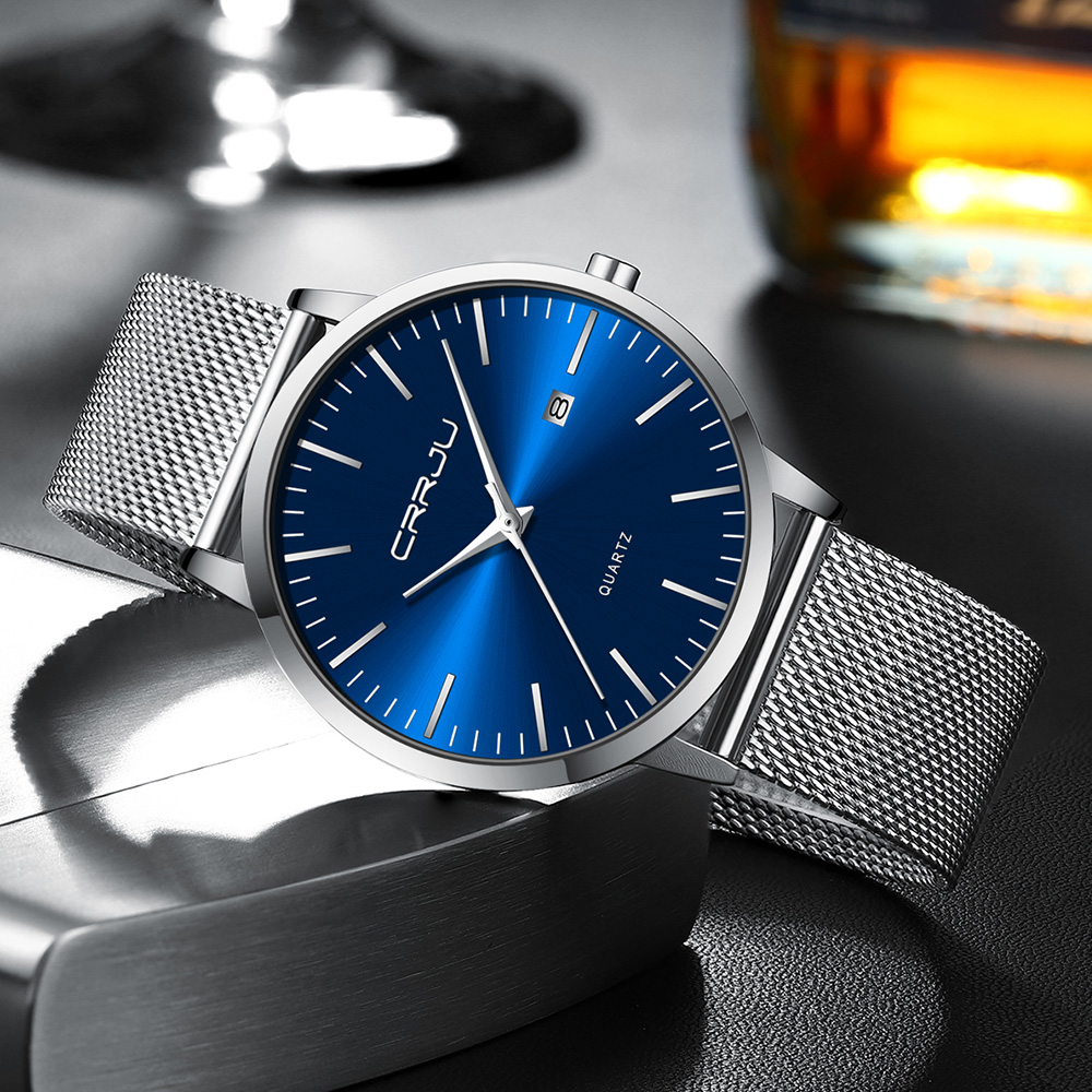 CRRJU-الرجال مقاوم للماء رقيقة - مراجعة Jewelry Inspired Watches وسعره