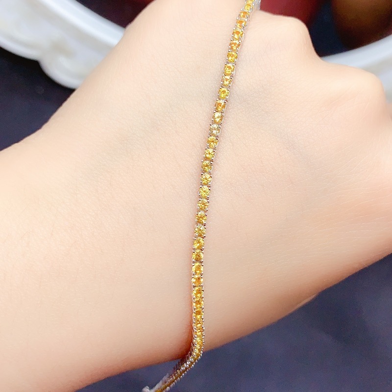 سوار تنس سيترين طبيعي شفاء الط - مراجعة Gemstone Bracelet Healing وسعره