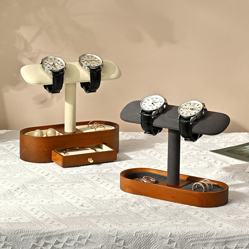 Oirlv خشب متين ساعة منظم الرف  - مراجعة Jewelry Box Watches Bracelets وسعره