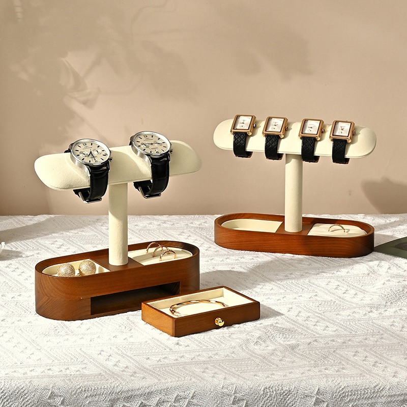Oirlv خشب متين ساعة منظم الرف  - مراجعة Jewelry Box Watches Bracelets وسعره