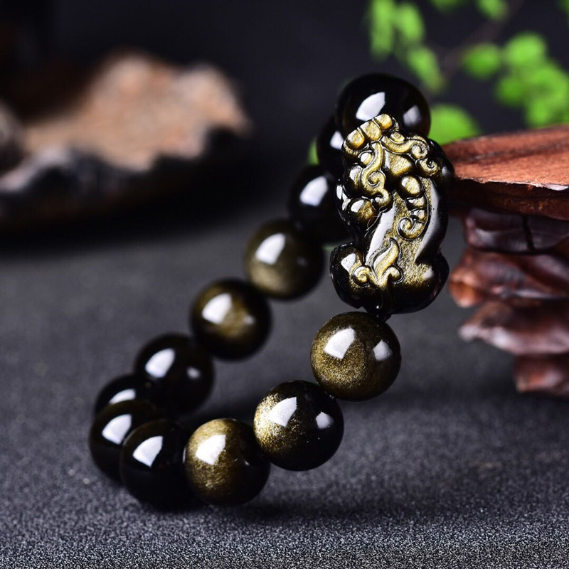 الذهب الطبيعي سبج سوار الرجال  - مراجعة Gemstone Bracelet Healing وسعره