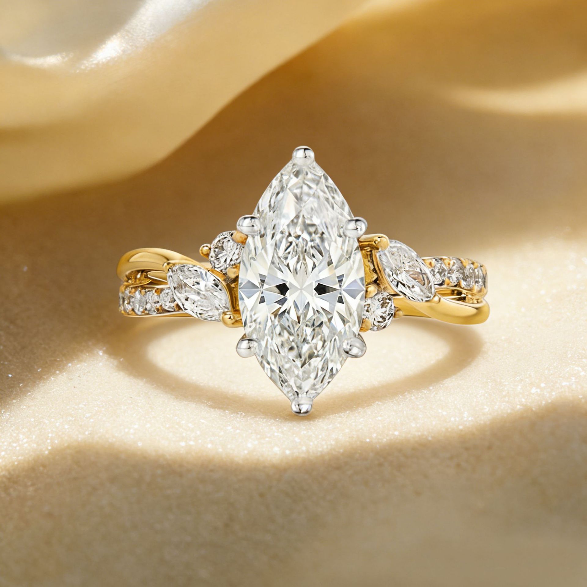 خاتم موسانيت مخصص من الفضة الإ - مراجعة Moissanite Ring وسعره