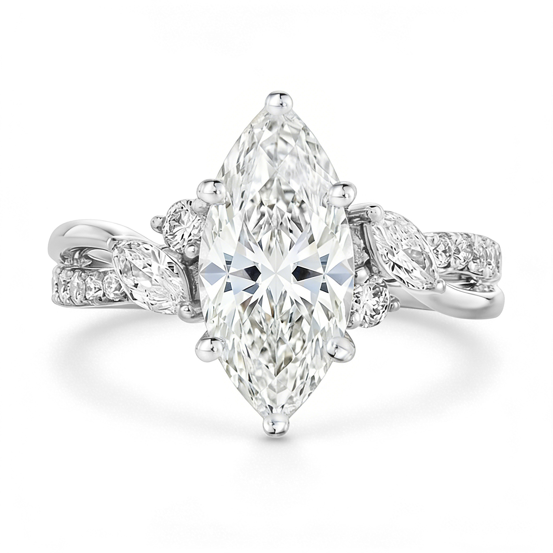 خاتم موسانيت مخصص من الفضة الإ - مراجعة Moissanite Ring وسعره