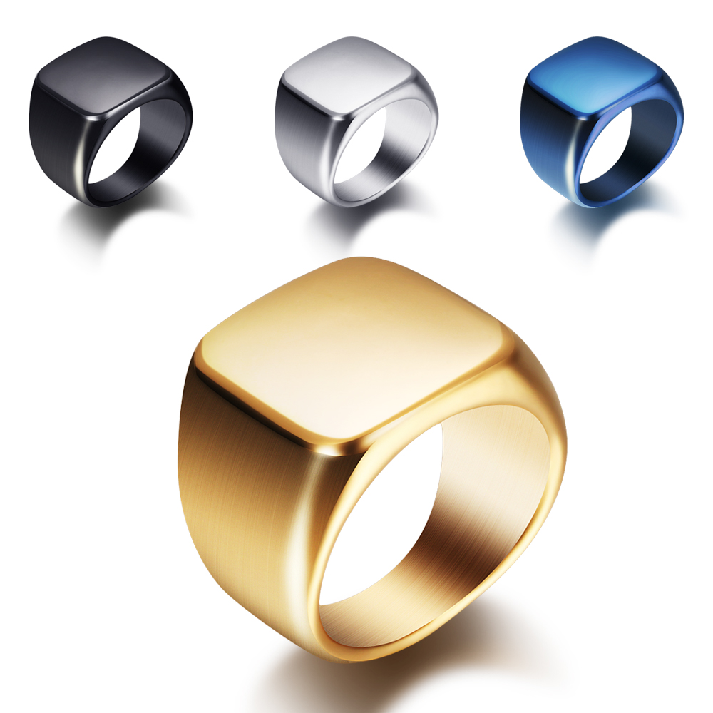 نقش مجاني جديد الفضة/الذهب/أسو - مراجعة Mens Signet Ring وسعره