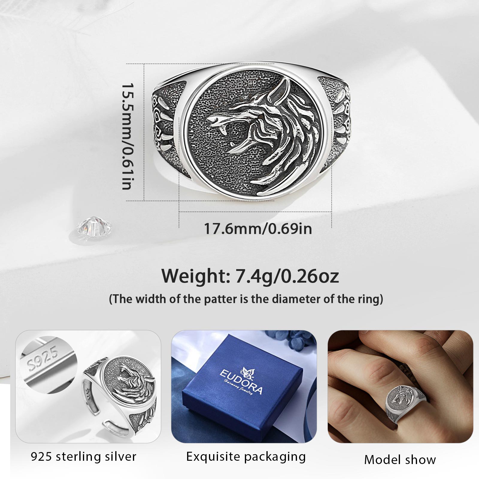 الفضة الإسترليني خاتم فايكنغ ا - مراجعة Mens Signet Ring وسعره