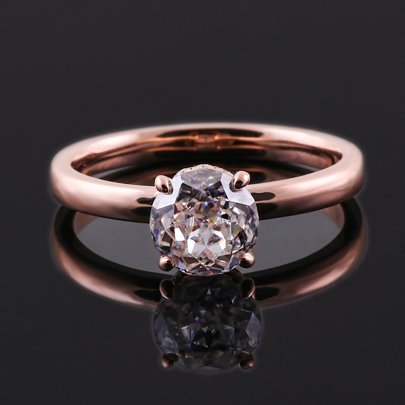 بروفانس 925 الفضة سوليتير خاتم - مراجعة Moissanite Ring وسعره