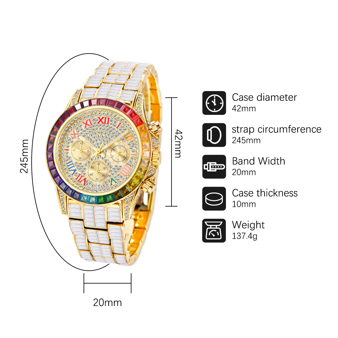 MISSFOX الفاخرة مثلج ساعة للرج - مراجعة Jewelry Inspired Watches وسعره