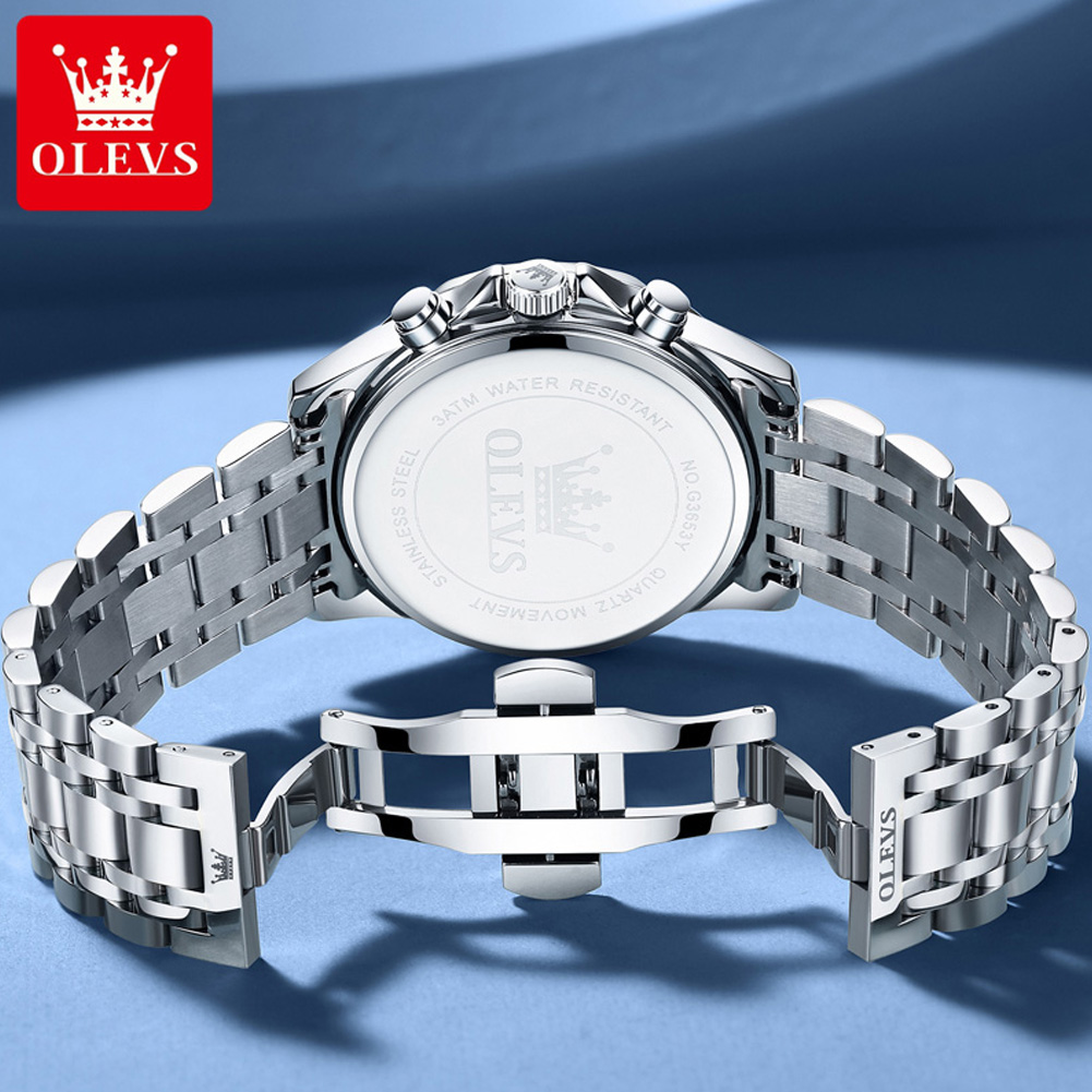 ساعة OLEVS 3653 ماركة Moon Pha - مراجعة Jewelry Inspired Watches وسعره