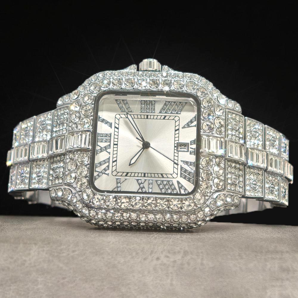 ساعة ماسية فاخرة للرجال ماركة  - مراجعة Jewelry Watches Brands وسعره