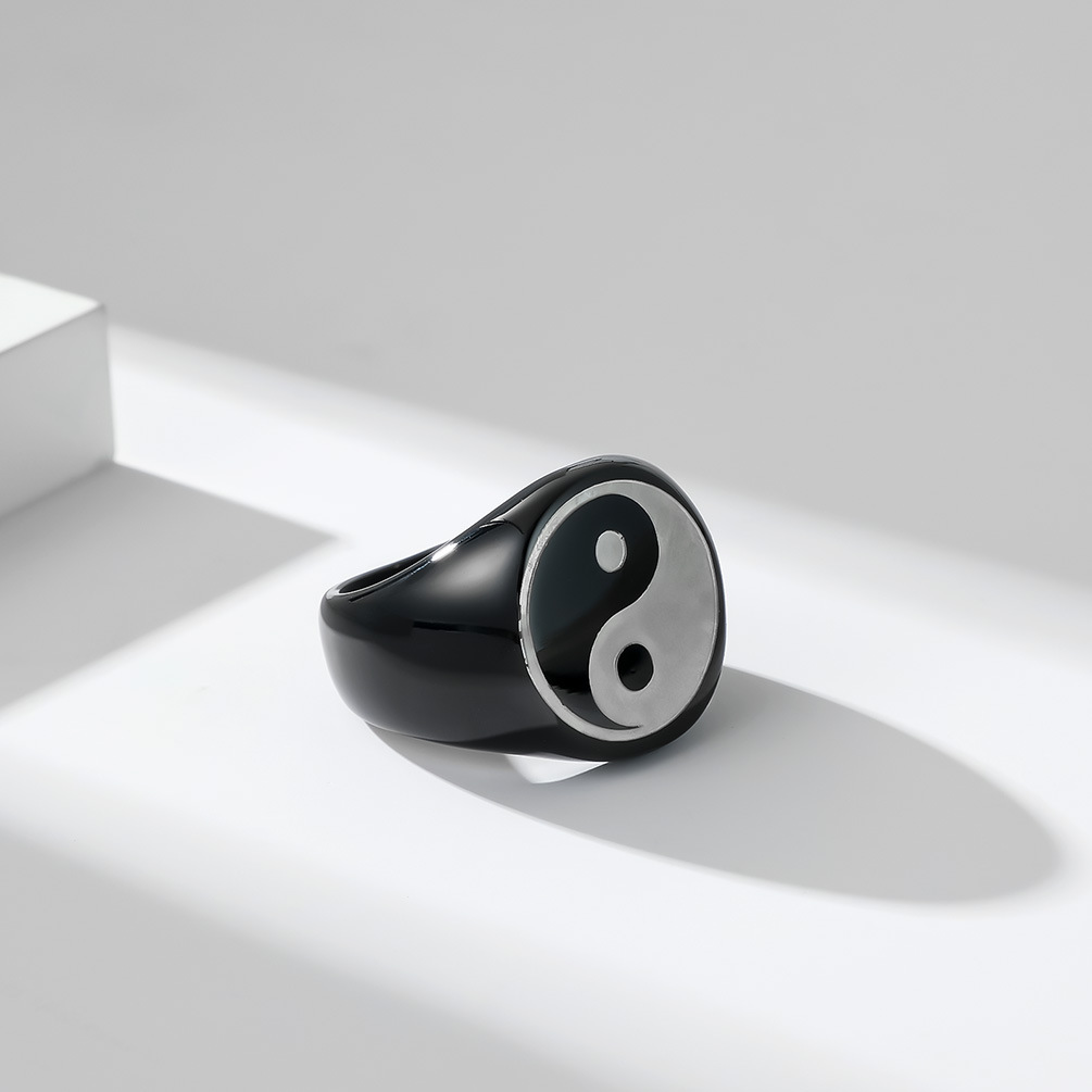 الإبداعية النمط الصيني تاي تشي - مراجعة Mens Signet Ring وسعره