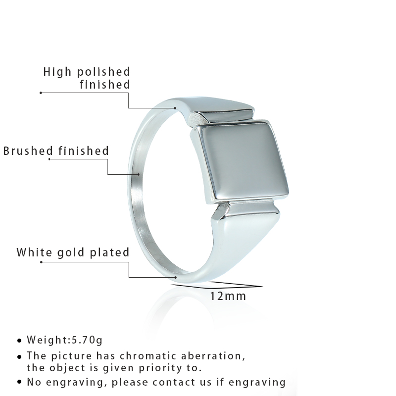 الروح الرجال التيتانيوم الصلب  - مراجعة Mens Signet Ring وسعره