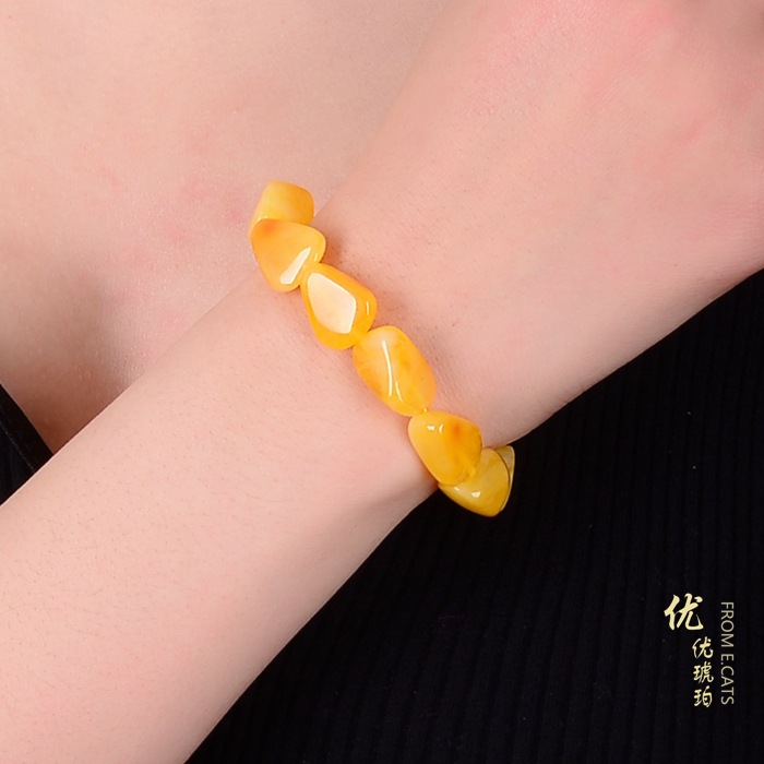 حقيقية الطبيعية الأصفر العنبر  - مراجعة Gemstone Bracelet Healing وسعره